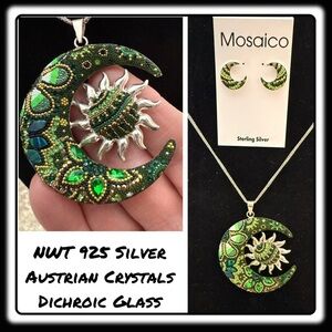 NWT Mosaico Austrian Crystal necklace & earrings 💕💕 new line! 💕💕 Sun & M…